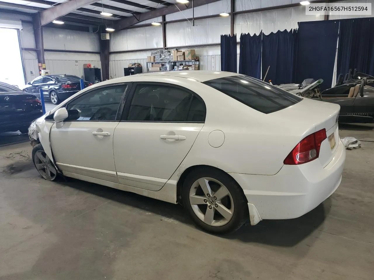 2HGFA16567H512594 2007 Honda Civic Lx