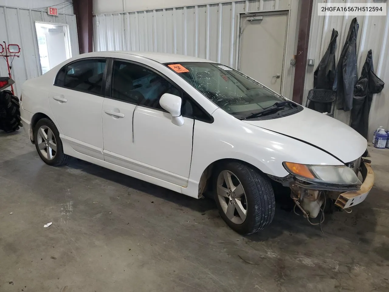 2007 Honda Civic Lx VIN: 2HGFA16567H512594 Lot: 65787624