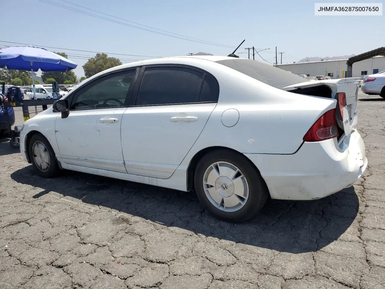 2007 Honda Civic Hybrid VIN: JHMFA36287S007650 Lot: 66019674