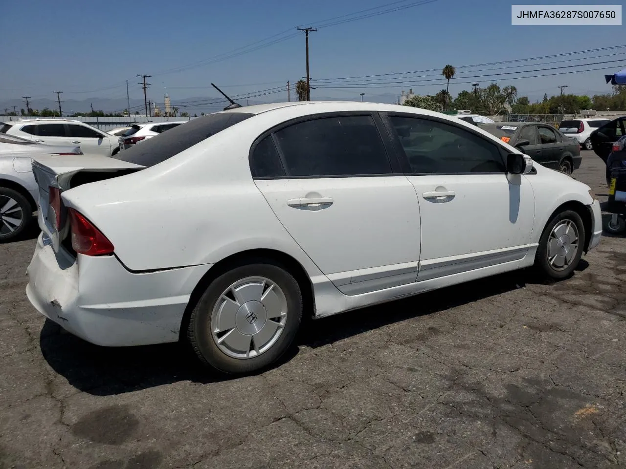 JHMFA36287S007650 2007 Honda Civic Hybrid