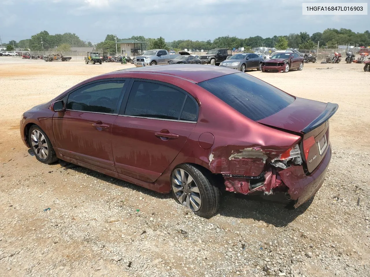 2007 Honda Civic Ex VIN: 1HGFA16847L016903 Lot: 66279914