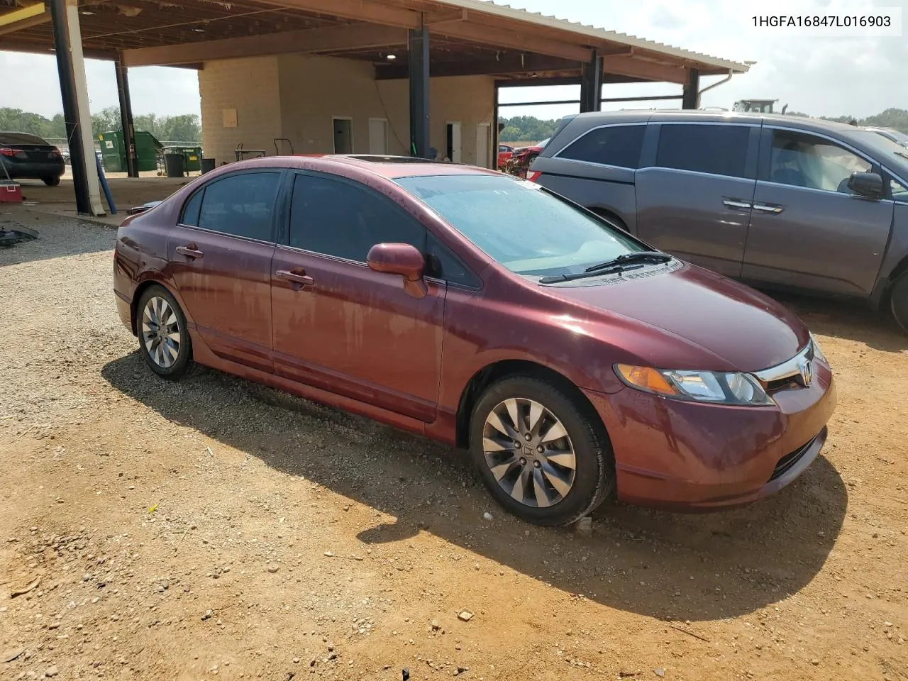 2007 Honda Civic Ex VIN: 1HGFA16847L016903 Lot: 66279914