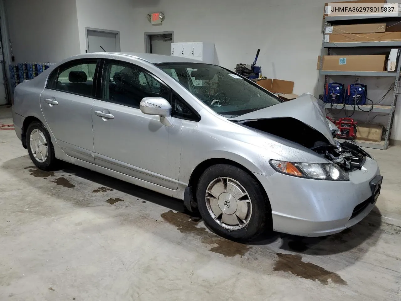 2007 Honda Civic Hybrid VIN: JHMFA36297S015837 Lot: 66510754