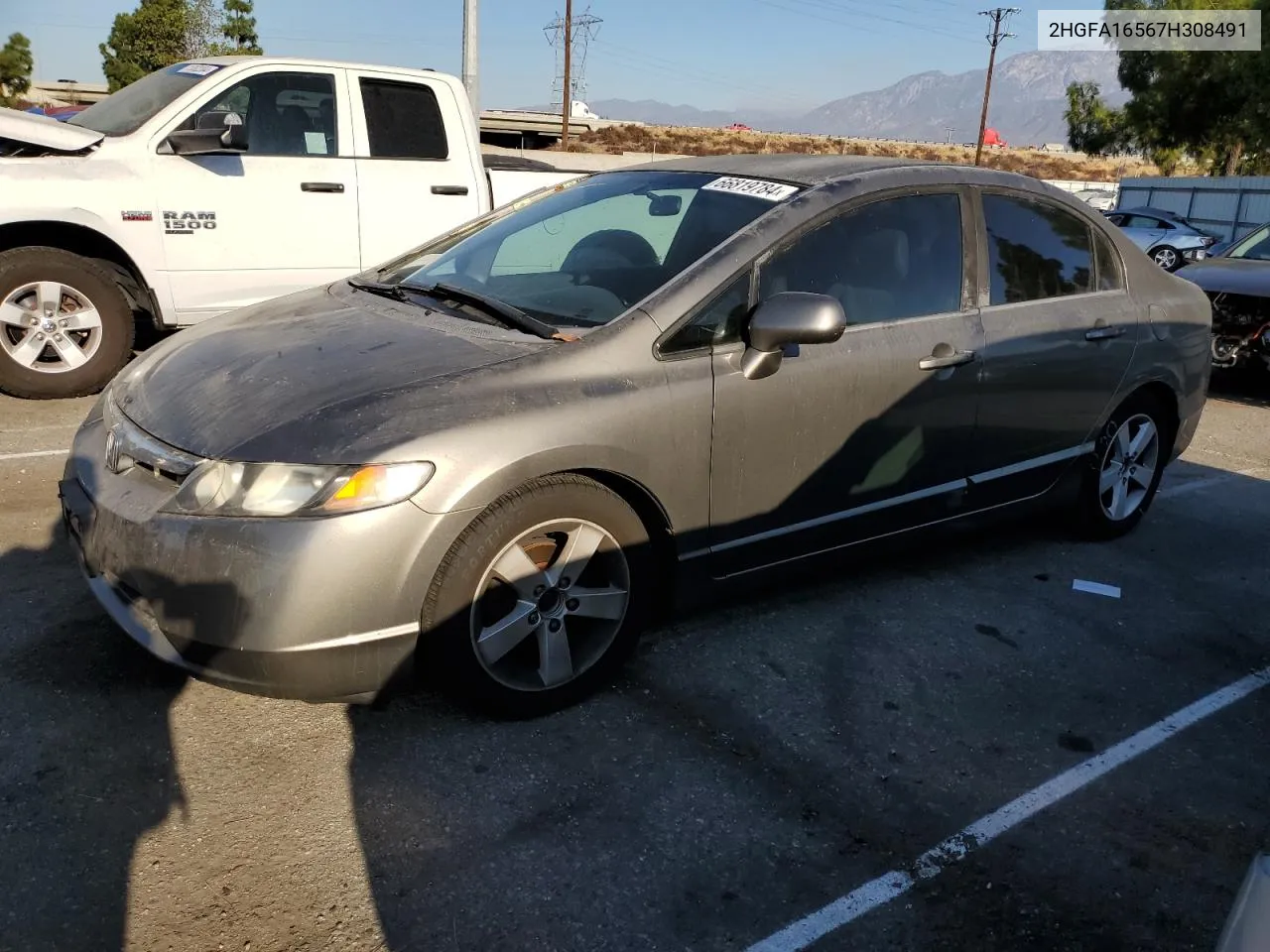 2HGFA16567H308491 2007 Honda Civic Lx