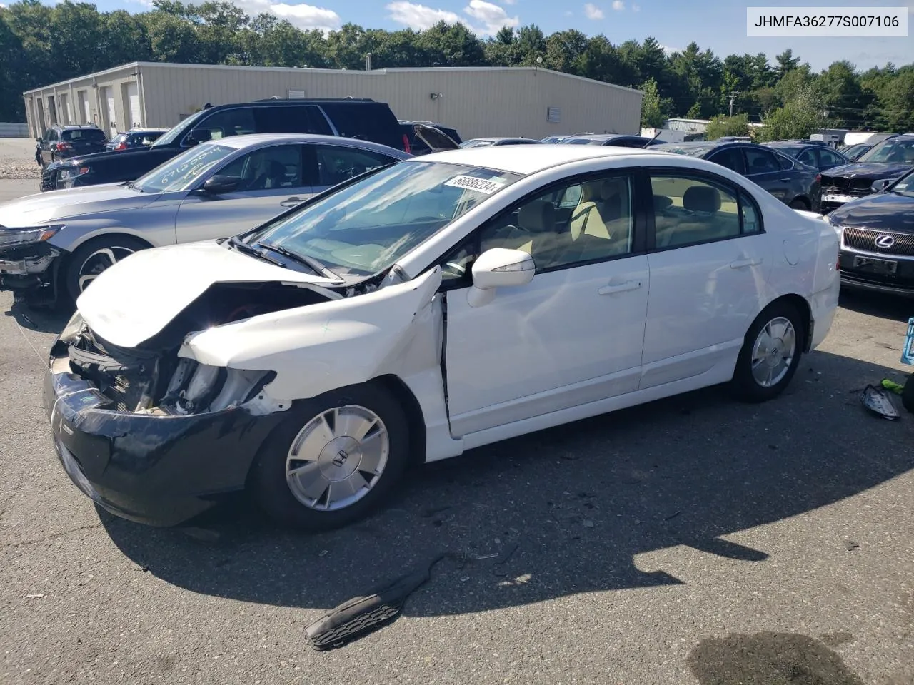 2007 Honda Civic Hybrid VIN: JHMFA36277S007106 Lot: 66886234