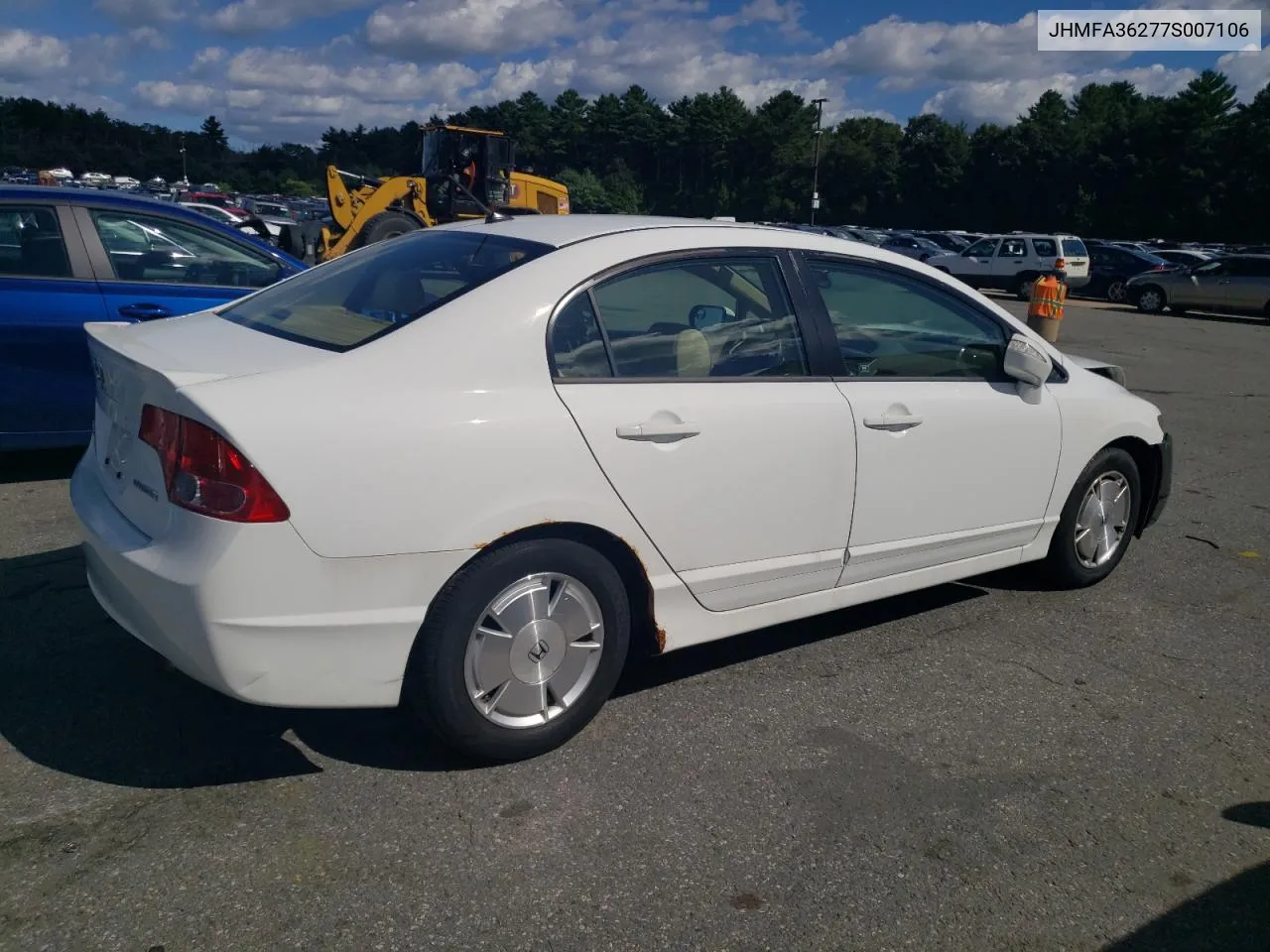 2007 Honda Civic Hybrid VIN: JHMFA36277S007106 Lot: 66886234