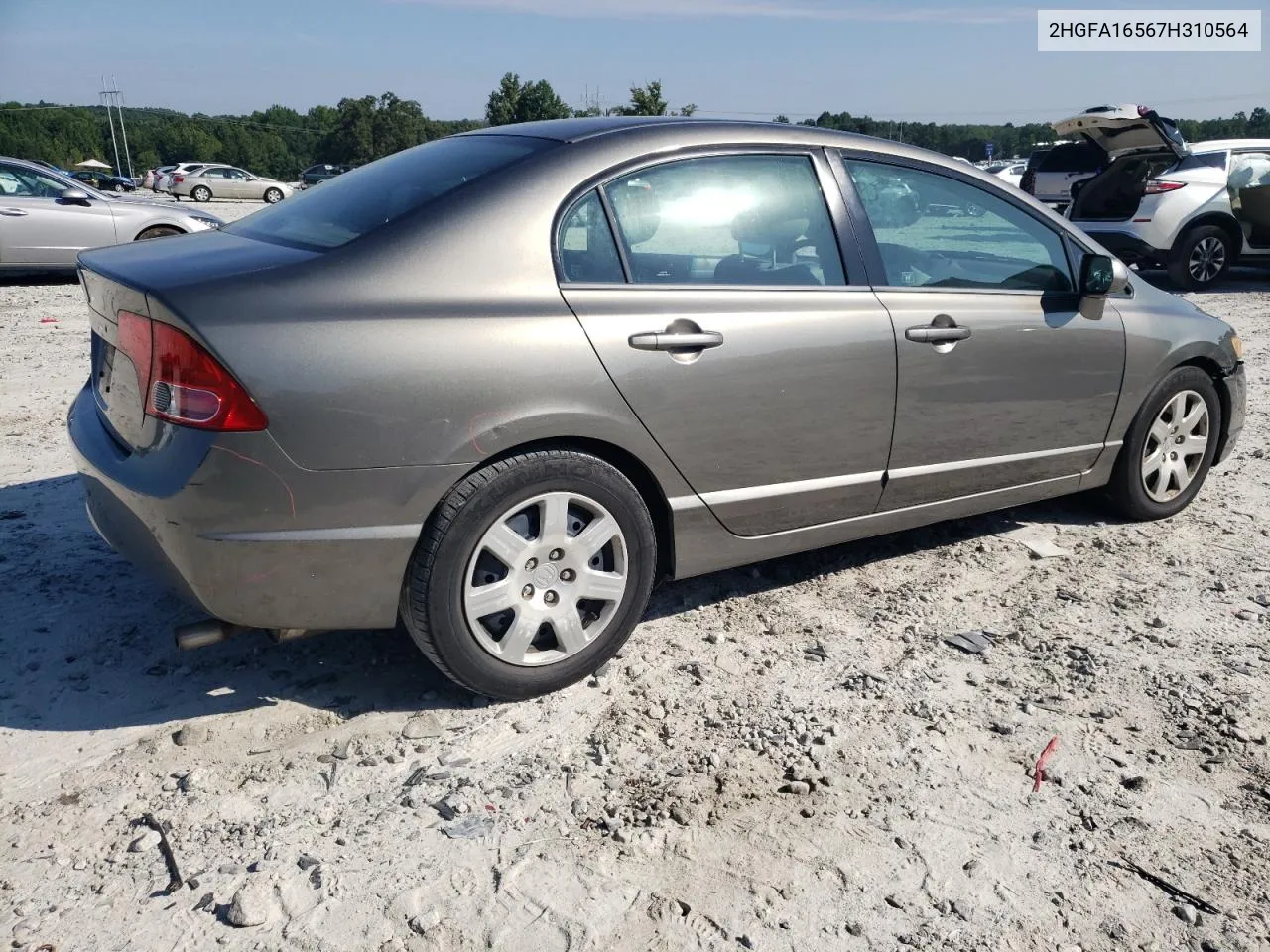 2007 Honda Civic Lx VIN: 2HGFA16567H310564 Lot: 66904244