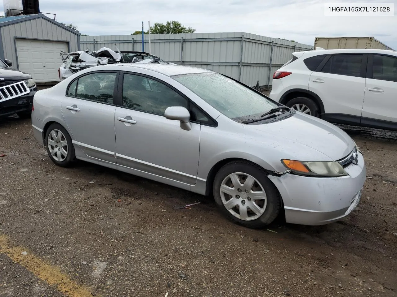 2007 Honda Civic Lx VIN: 1HGFA165X7L121628 Lot: 67278844