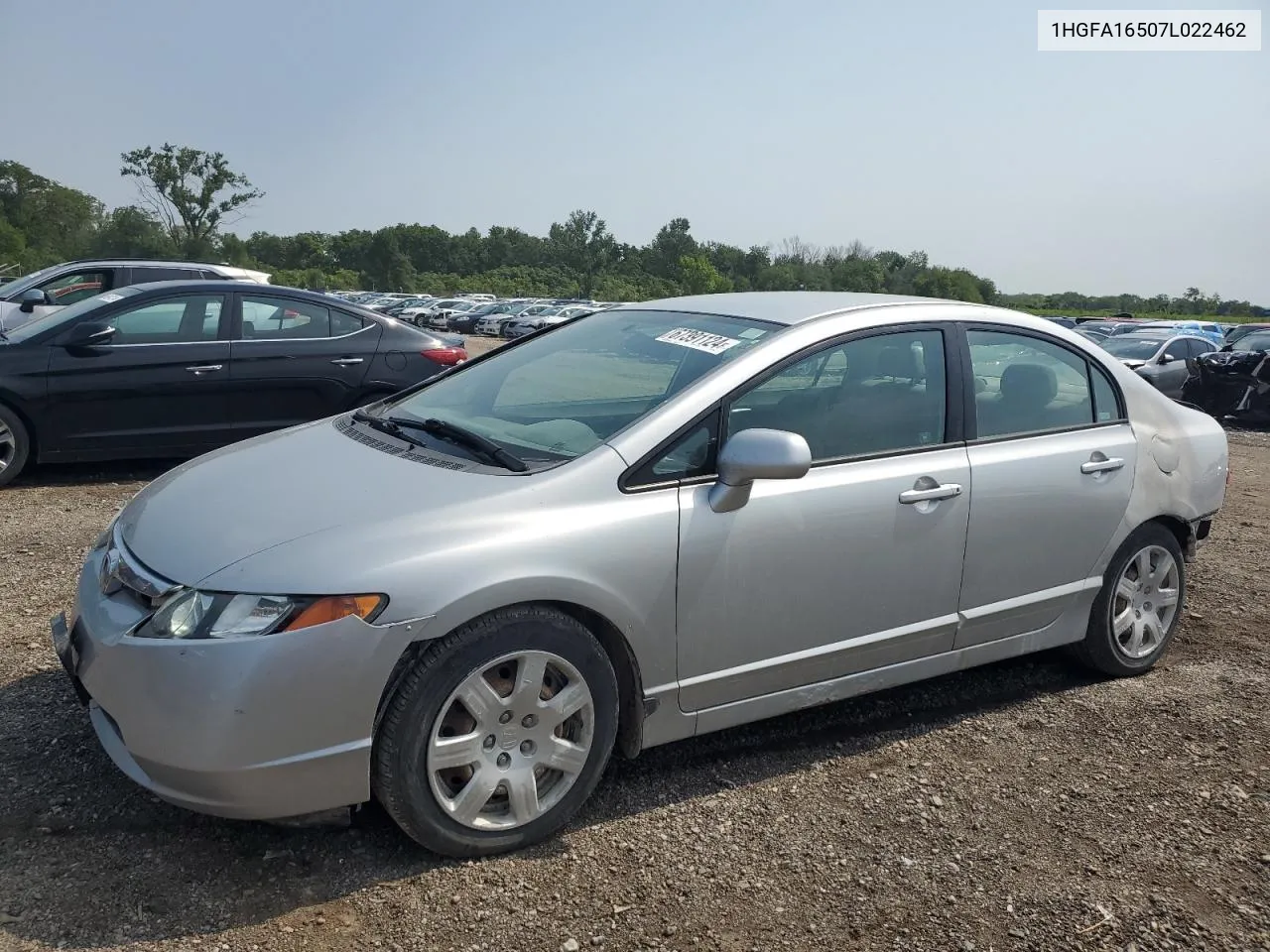 2007 Honda Civic Lx VIN: 1HGFA16507L022462 Lot: 67391124