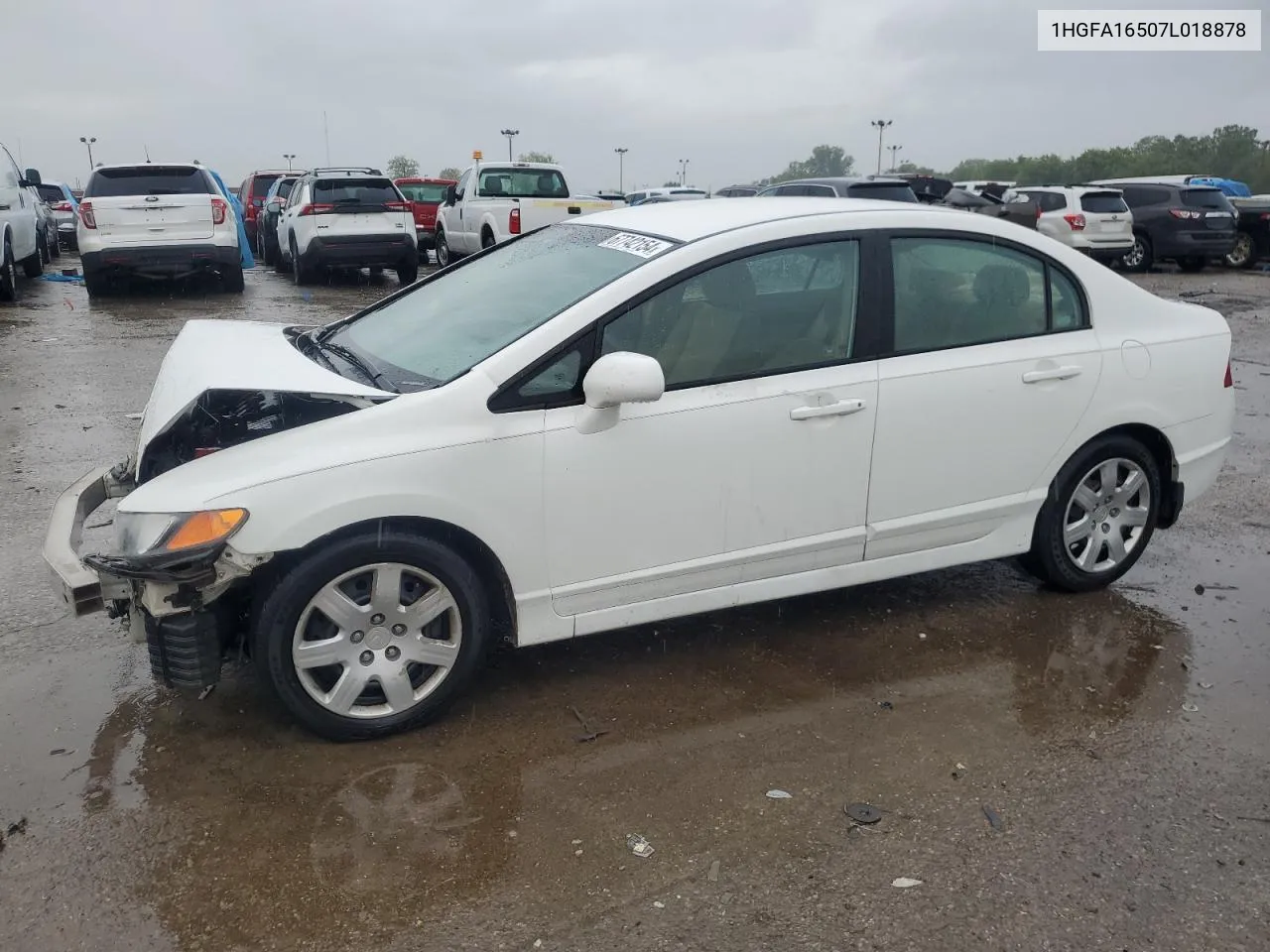 2007 Honda Civic Lx VIN: 1HGFA16507L018878 Lot: 67742154