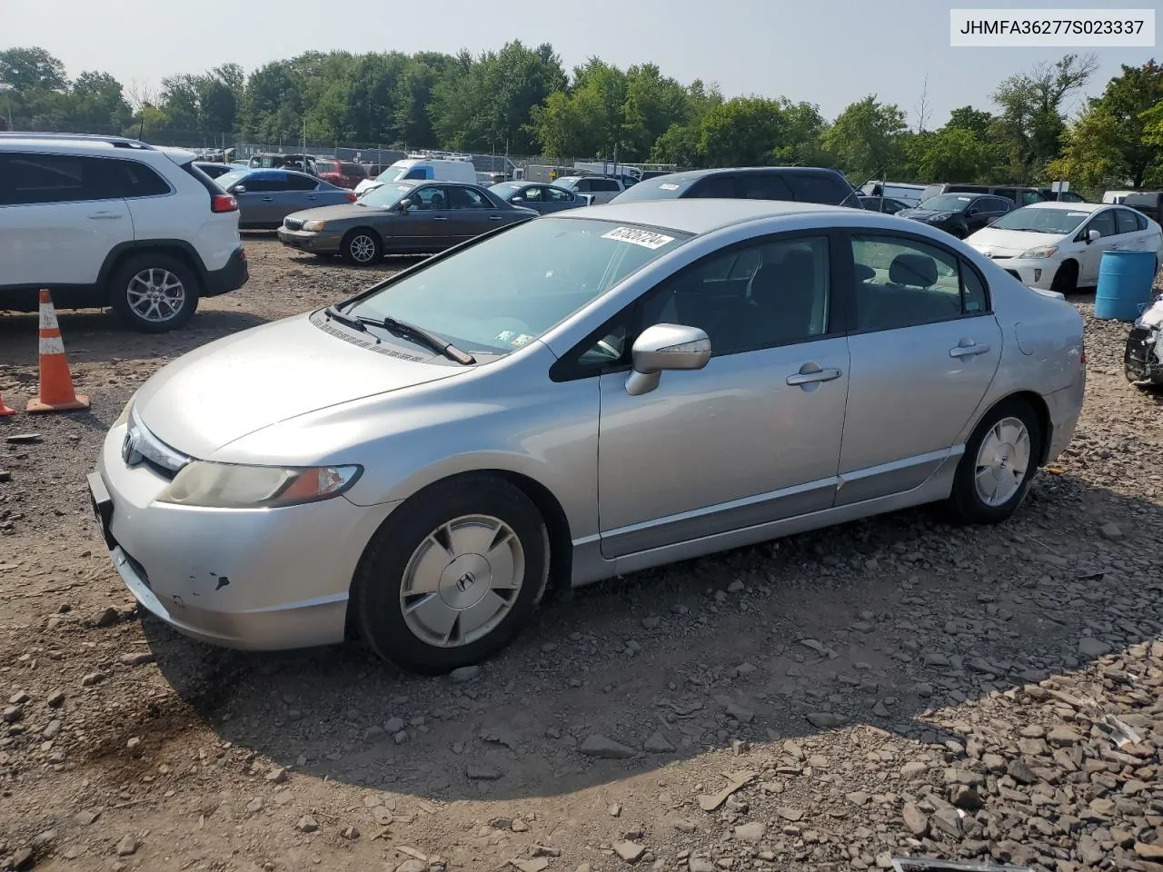 2007 Honda Civic Hybrid VIN: JHMFA36277S023337 Lot: 67826724