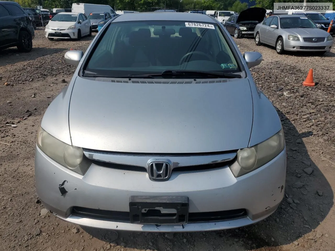 2007 Honda Civic Hybrid VIN: JHMFA36277S023337 Lot: 67826724