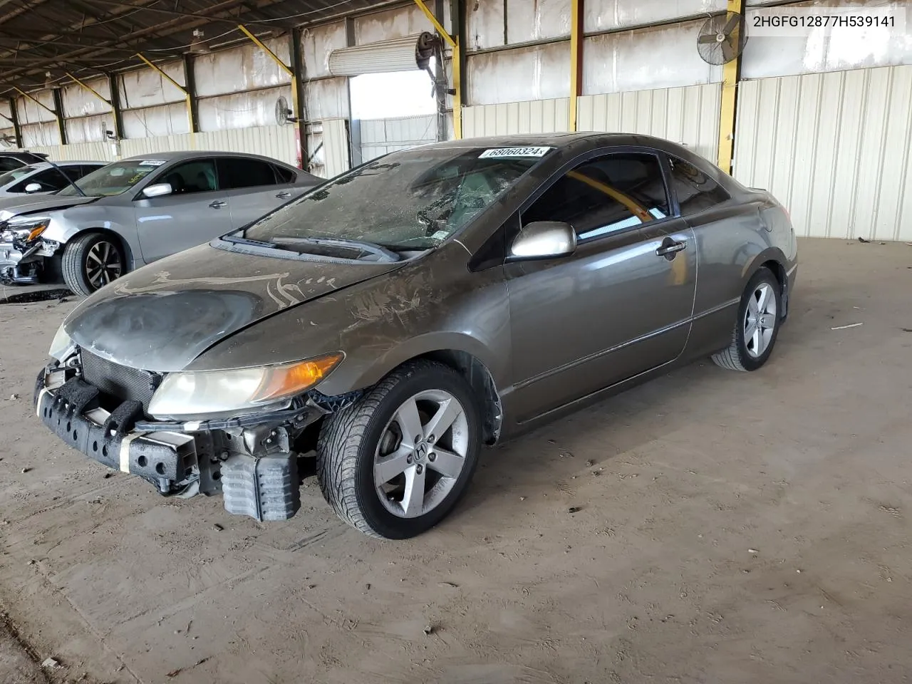 2007 Honda Civic Ex VIN: 2HGFG12877H539141 Lot: 68060324