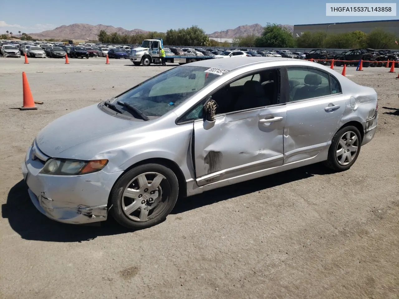 2007 Honda Civic Lx VIN: 1HGFA15537L143858 Lot: 68374574