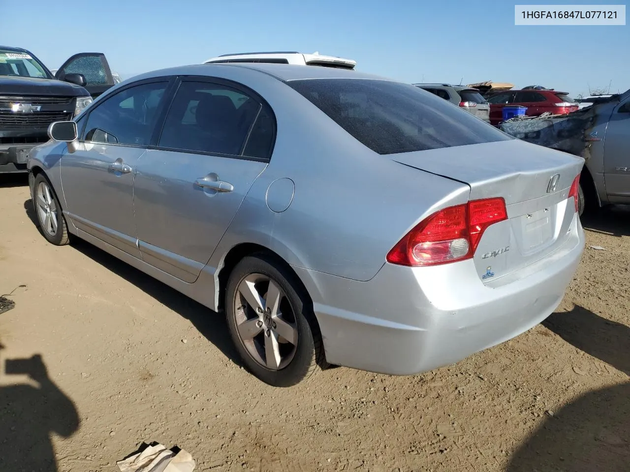 2007 Honda Civic Ex VIN: 1HGFA16847L077121 Lot: 68566504