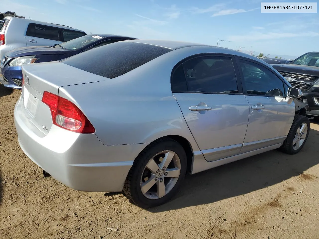 2007 Honda Civic Ex VIN: 1HGFA16847L077121 Lot: 68566504