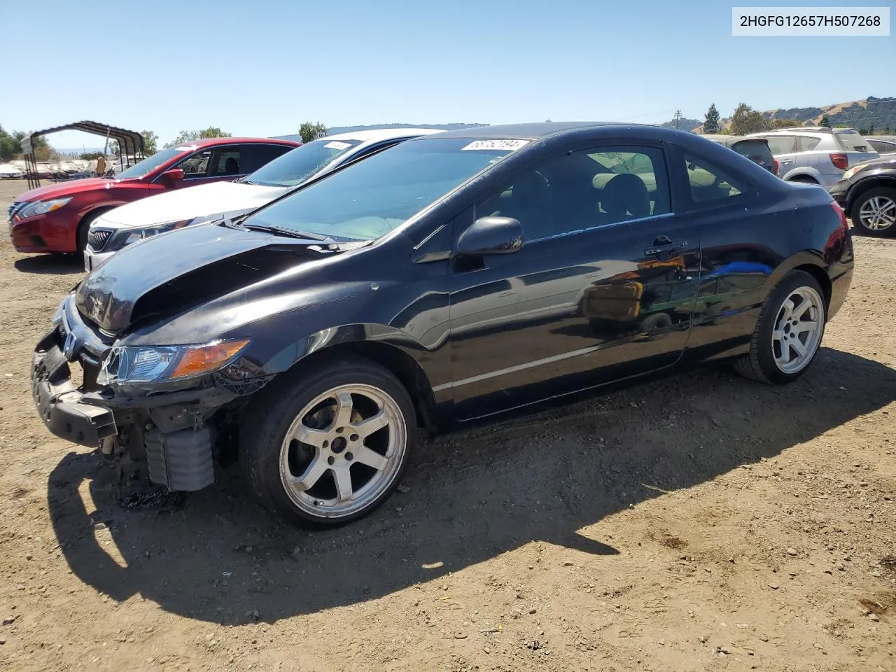 2007 Honda Civic Lx VIN: 2HGFG12657H507268 Lot: 68752194