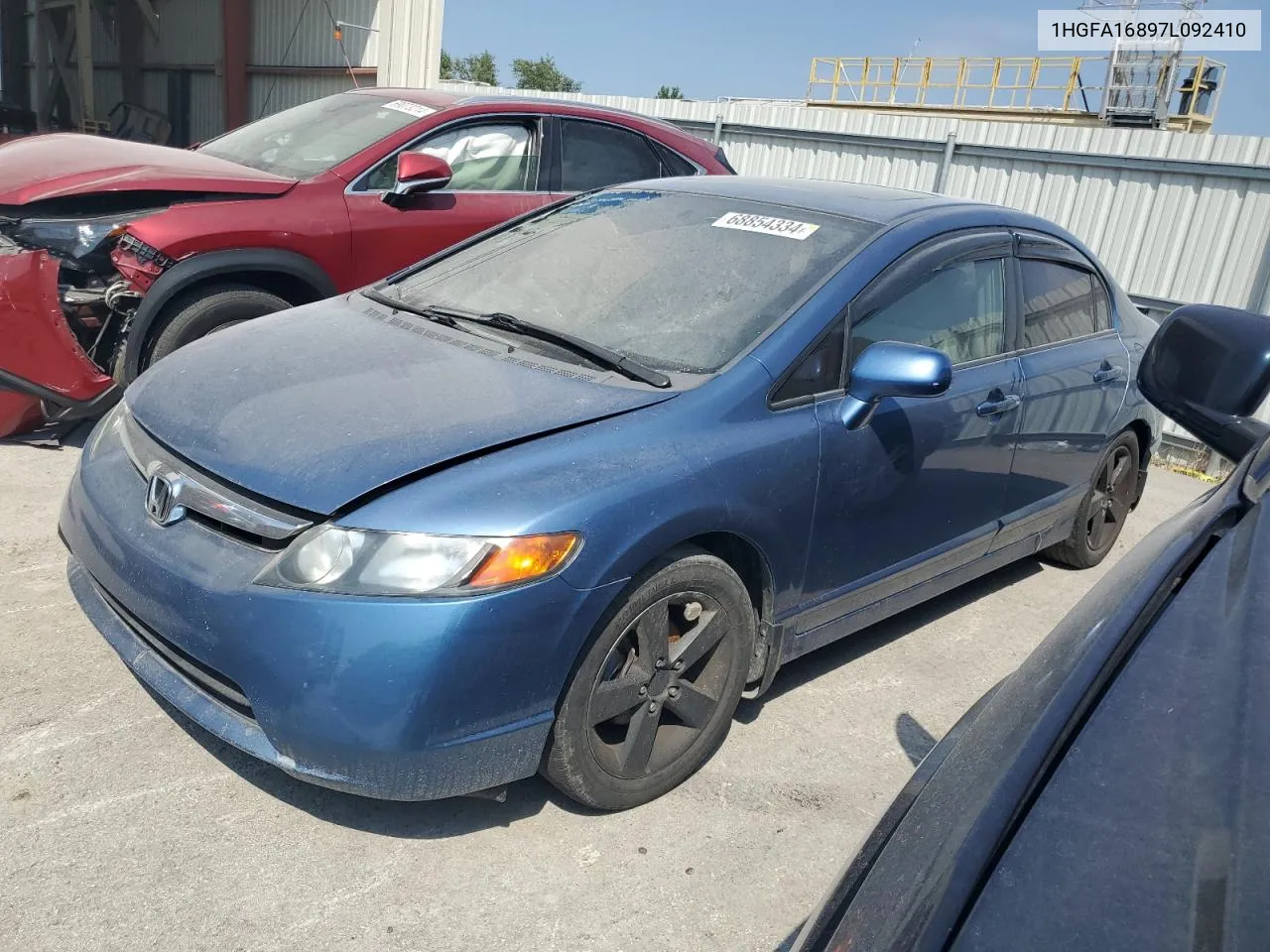 2007 Honda Civic Ex VIN: 1HGFA16897L092410 Lot: 68854334