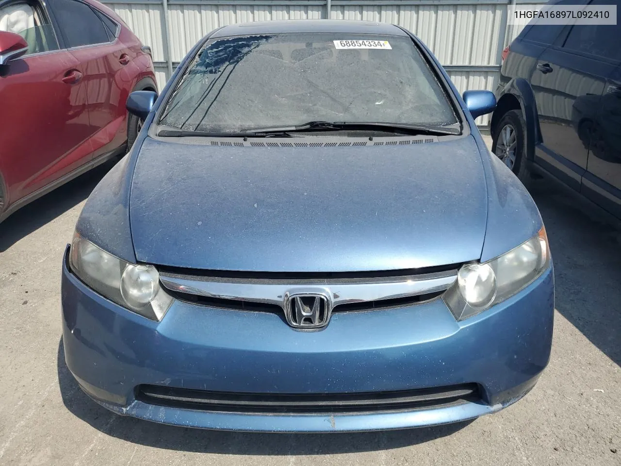 2007 Honda Civic Ex VIN: 1HGFA16897L092410 Lot: 68854334