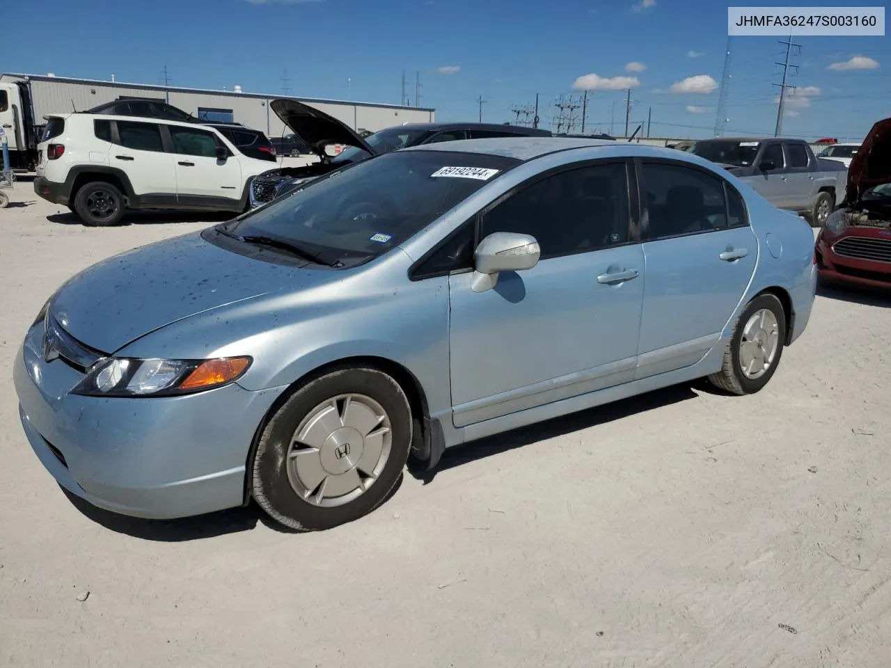 JHMFA36247S003160 2007 Honda Civic Hybrid