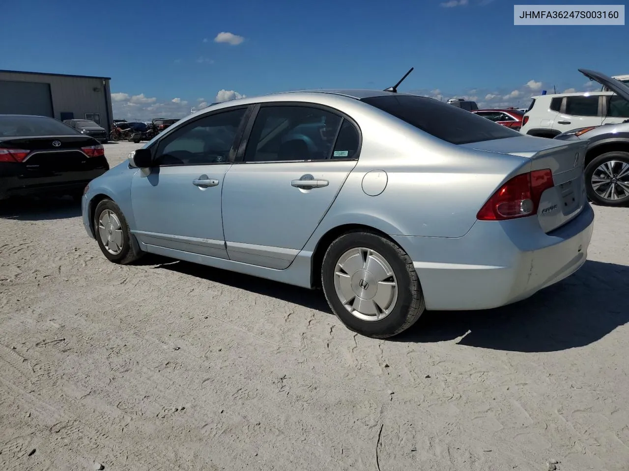 2007 Honda Civic Hybrid VIN: JHMFA36247S003160 Lot: 69192244