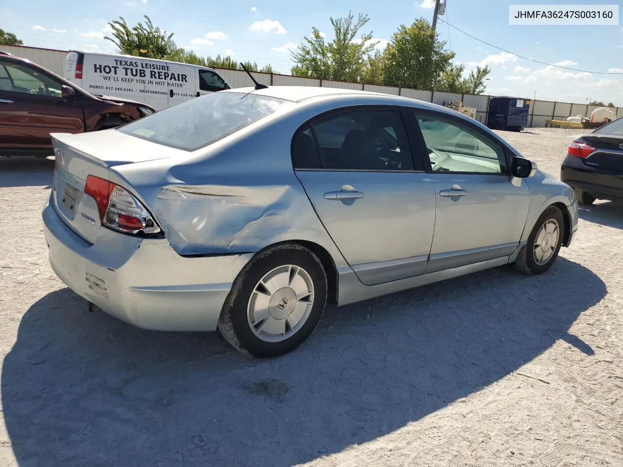 JHMFA36247S003160 2007 Honda Civic Hybrid