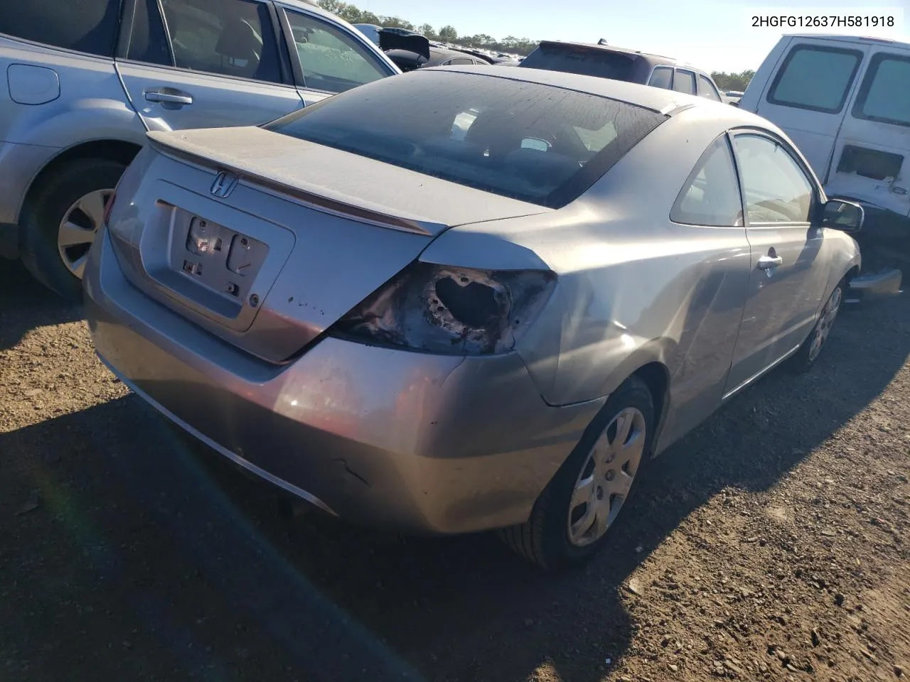 2007 Honda Civic Lx VIN: 2HGFG12637H581918 Lot: 69221264