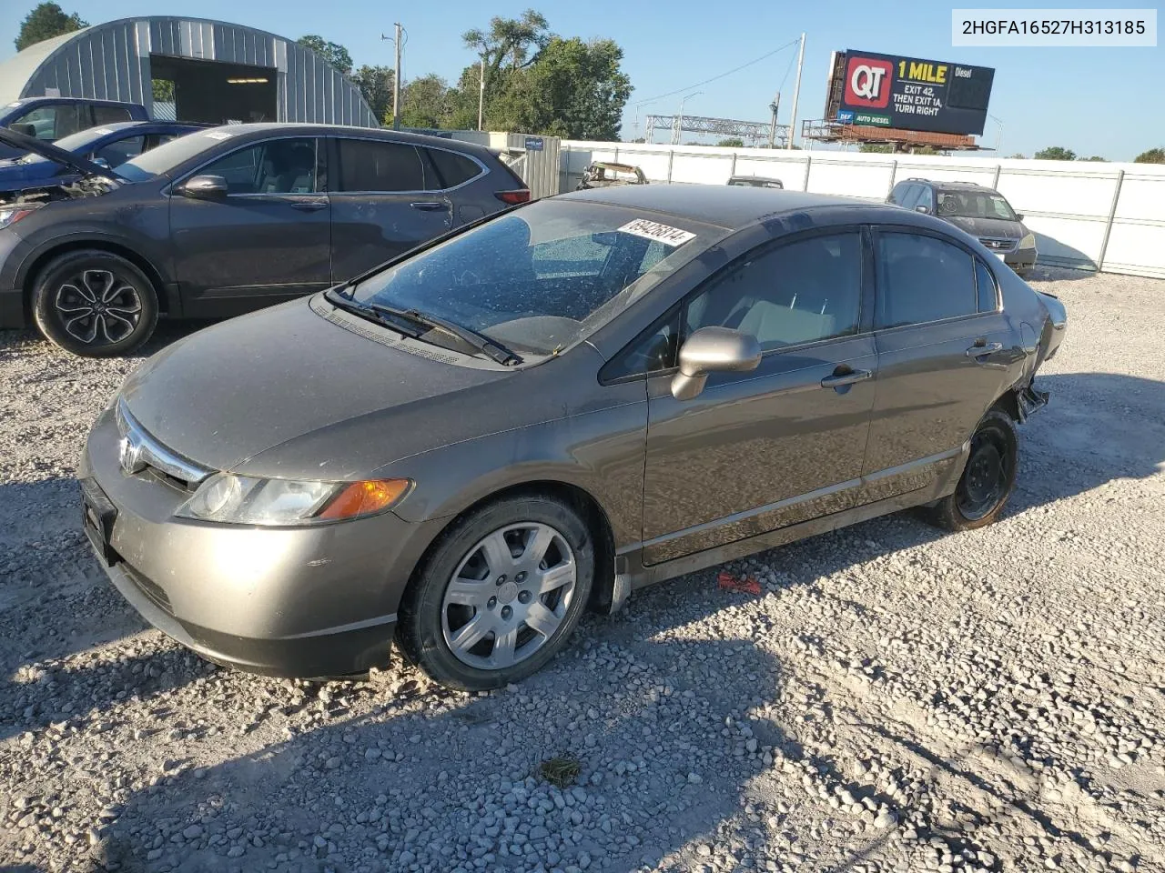 2007 Honda Civic Lx VIN: 2HGFA16527H313185 Lot: 69426814