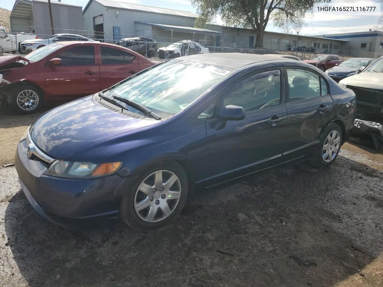 2007 Honda Civic Lx VIN: 1HGFA16527L116777 Lot: 69718234