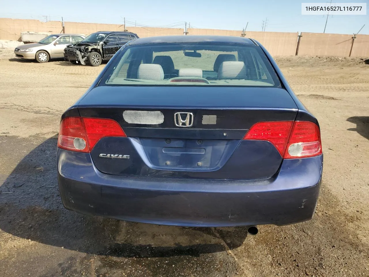 1HGFA16527L116777 2007 Honda Civic Lx