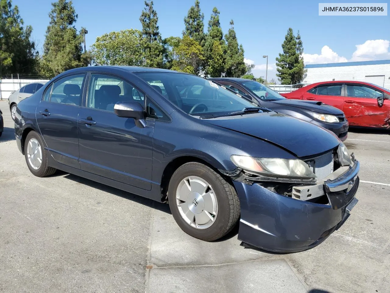 2007 Honda Civic Hybrid VIN: JHMFA36237S015896 Lot: 69757474