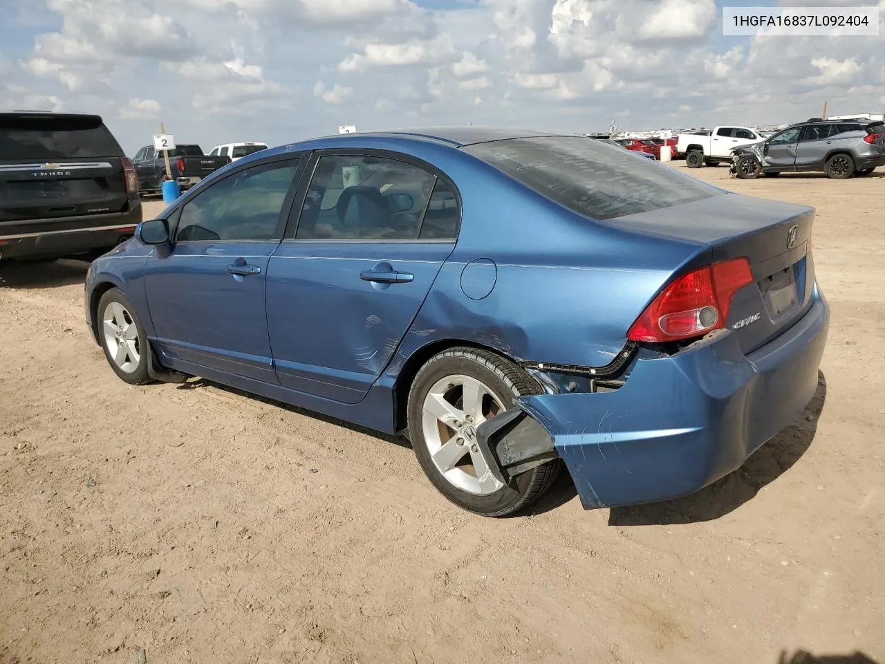 2007 Honda Civic Ex VIN: 1HGFA16837L092404 Lot: 69819484