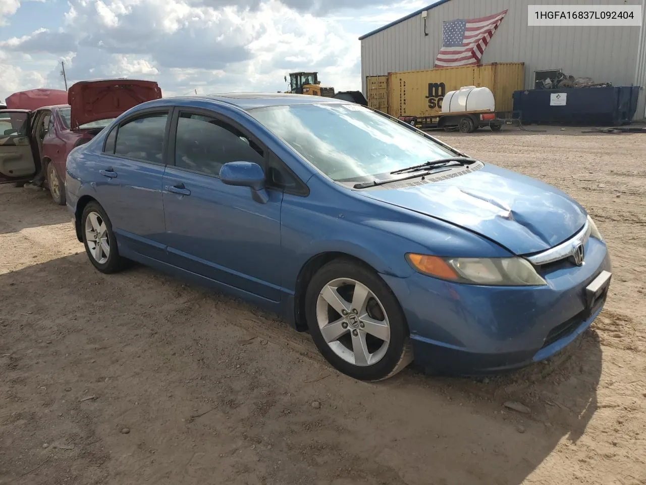 2007 Honda Civic Ex VIN: 1HGFA16837L092404 Lot: 69819484