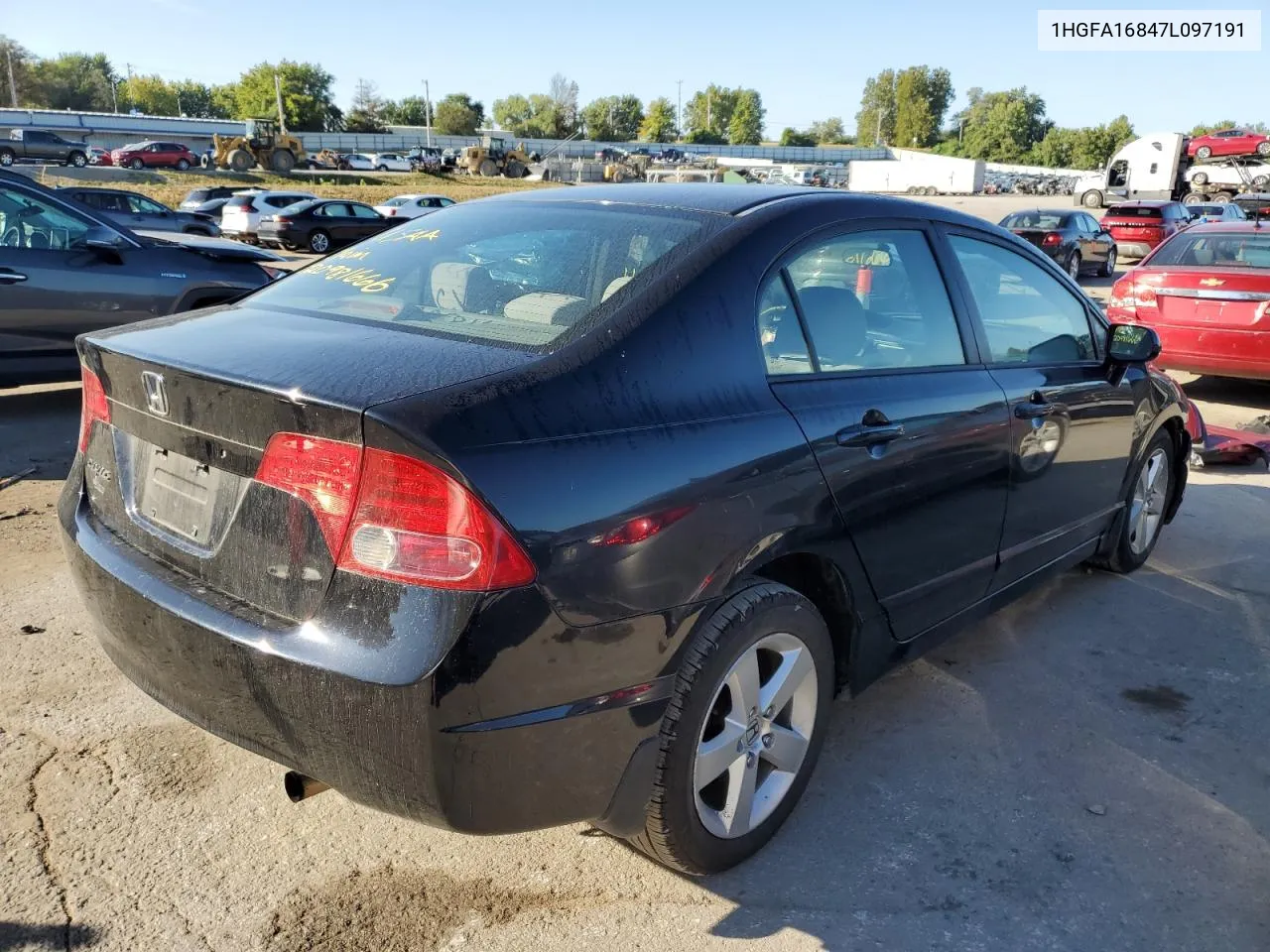 2007 Honda Civic Ex VIN: 1HGFA16847L097191 Lot: 70051554