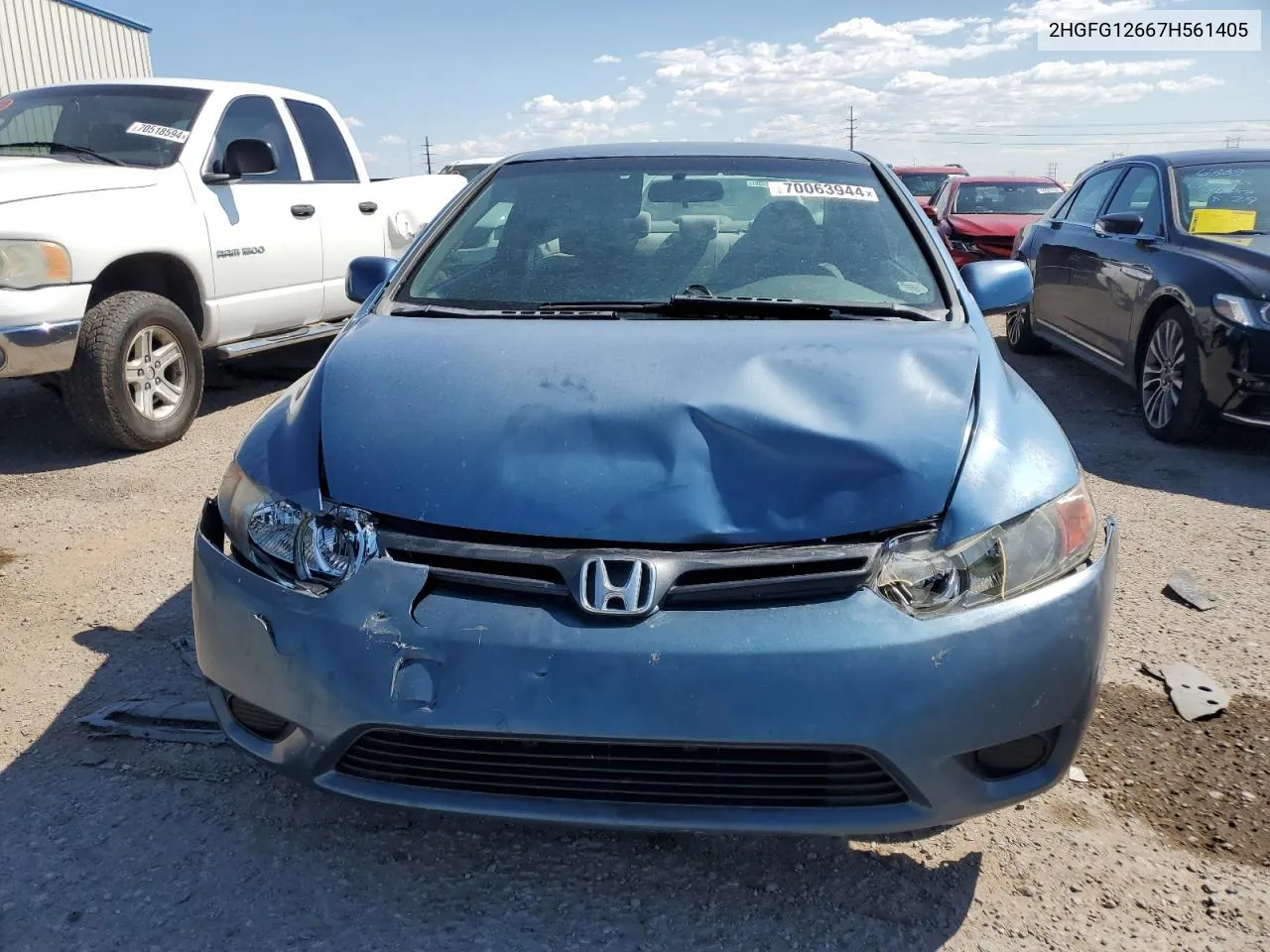 2HGFG12667H561405 2007 Honda Civic Lx