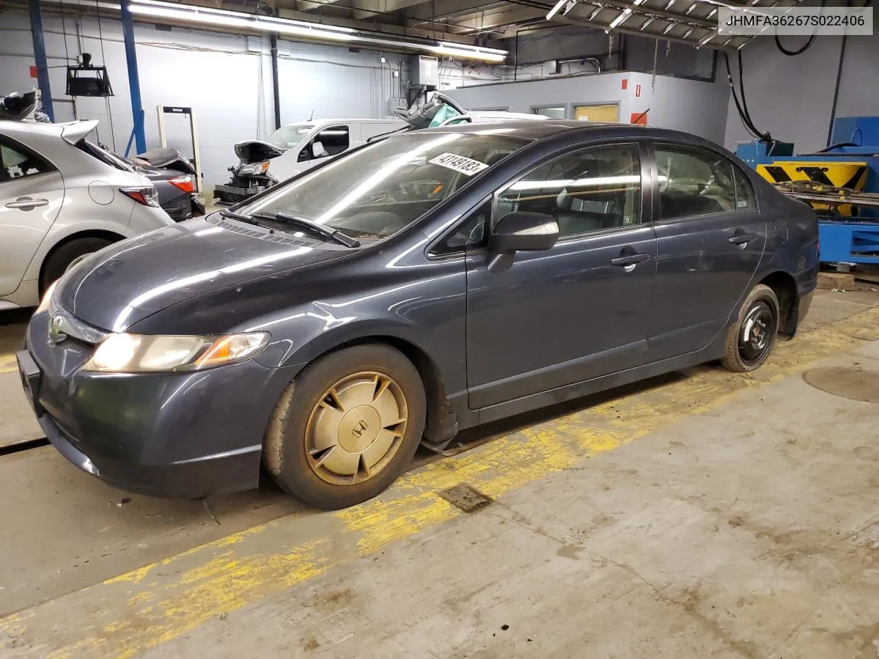 2007 Honda Civic Hybrid VIN: JHMFA36267S022406 Lot: 70108233