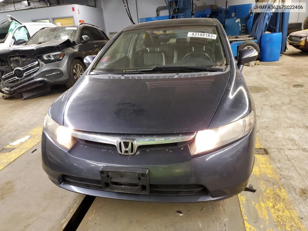 2007 Honda Civic Hybrid VIN: JHMFA36267S022406 Lot: 70108233