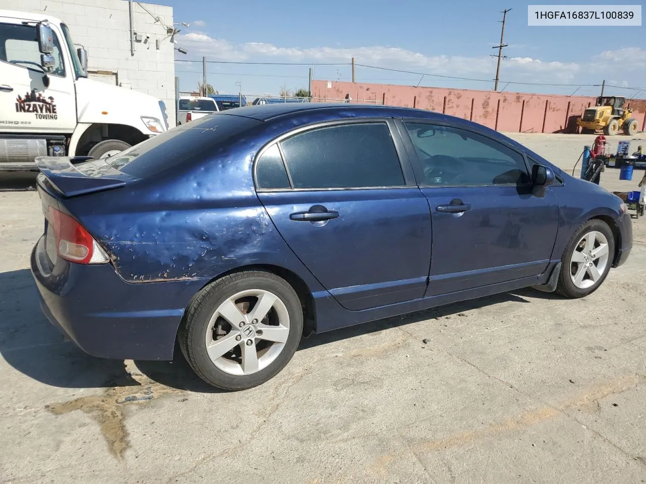 1HGFA16837L100839 2007 Honda Civic Ex