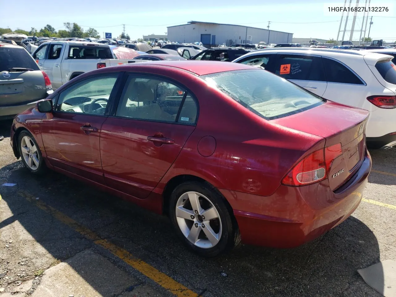 2007 Honda Civic Ex VIN: 1HGFA16827L132276 Lot: 70225684