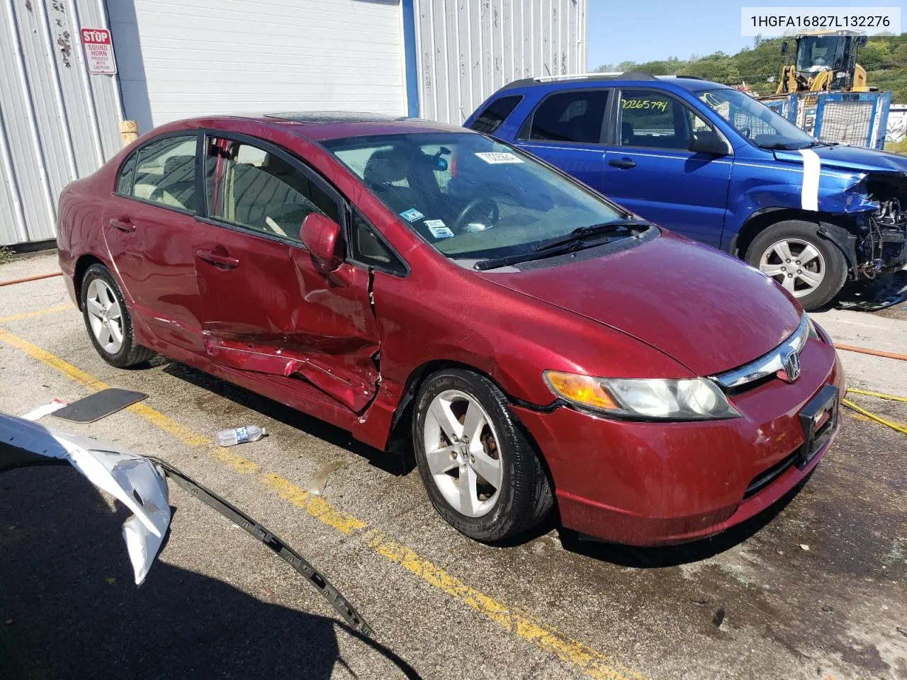 2007 Honda Civic Ex VIN: 1HGFA16827L132276 Lot: 70225684