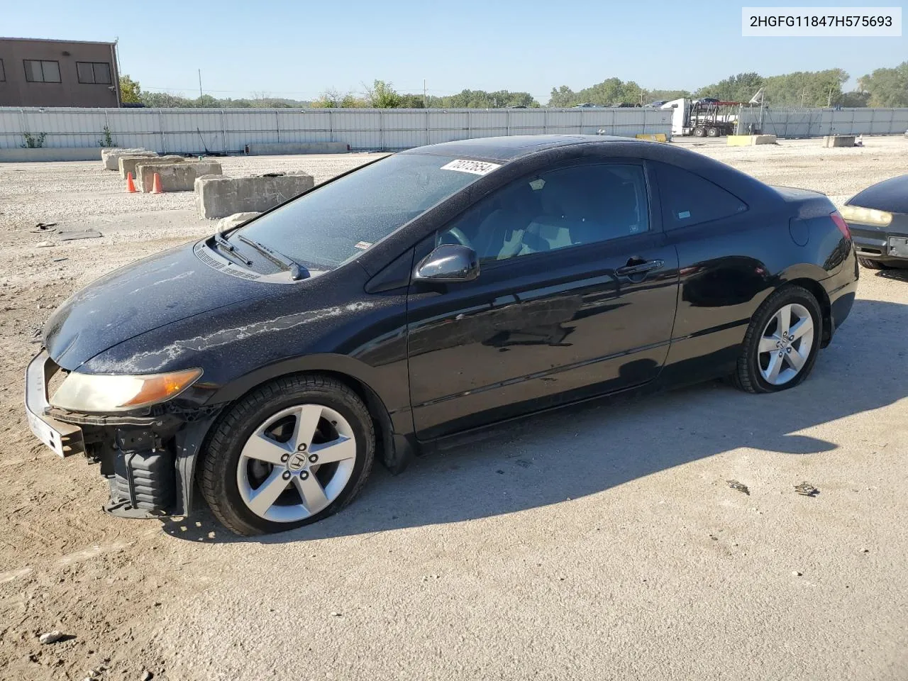 2007 Honda Civic Ex VIN: 2HGFG11847H575693 Lot: 70372654