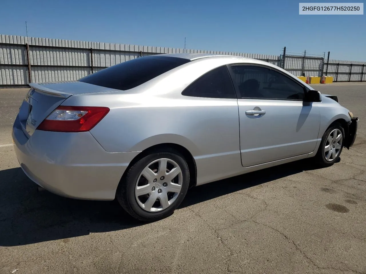 2007 Honda Civic Lx VIN: 2HGFG12677H520250 Lot: 70427044