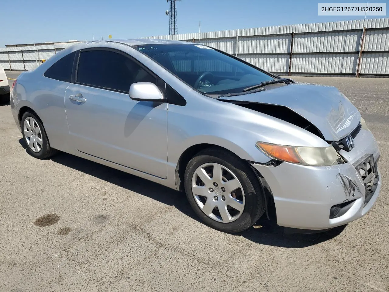 2007 Honda Civic Lx VIN: 2HGFG12677H520250 Lot: 70427044