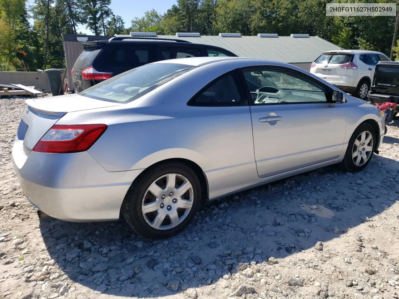 2007 Honda Civic Lx VIN: 2HGFG11627H502949 Lot: 70561174