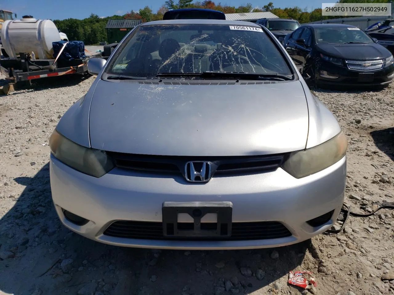 2007 Honda Civic Lx VIN: 2HGFG11627H502949 Lot: 70561174