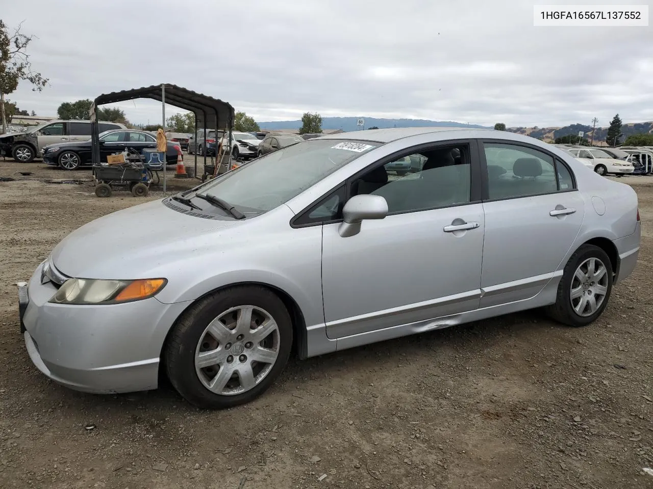 1HGFA16567L137552 2007 Honda Civic Lx