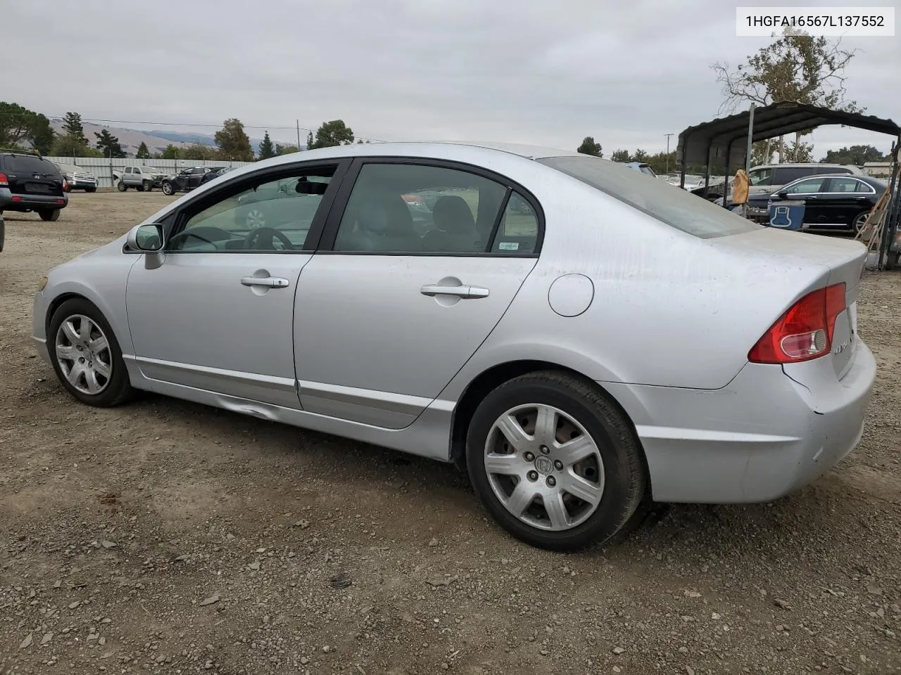 2007 Honda Civic Lx VIN: 1HGFA16567L137552 Lot: 70918284