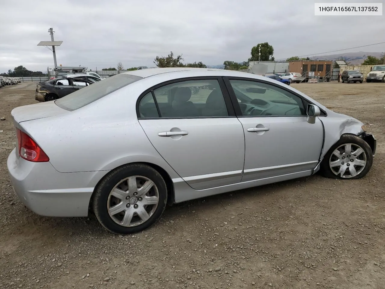 2007 Honda Civic Lx VIN: 1HGFA16567L137552 Lot: 70918284