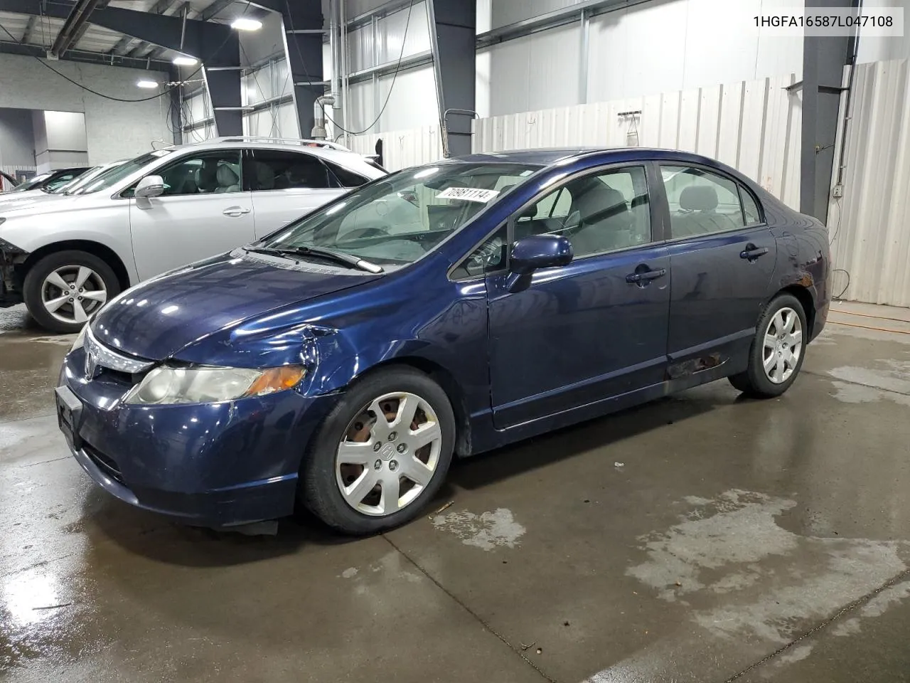 1HGFA16587L047108 2007 Honda Civic Lx