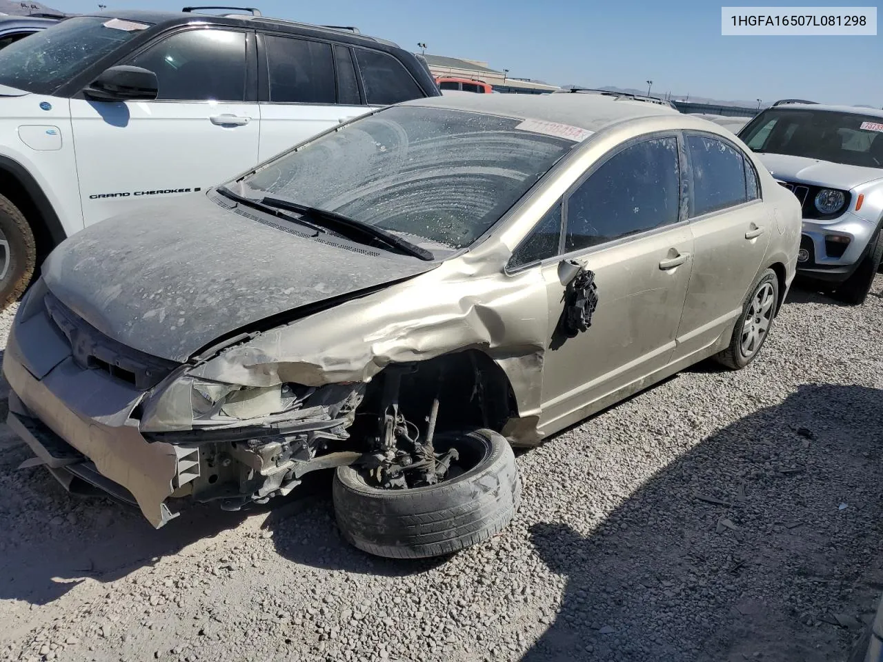 2007 Honda Civic Lx VIN: 1HGFA16507L081298 Lot: 71136454